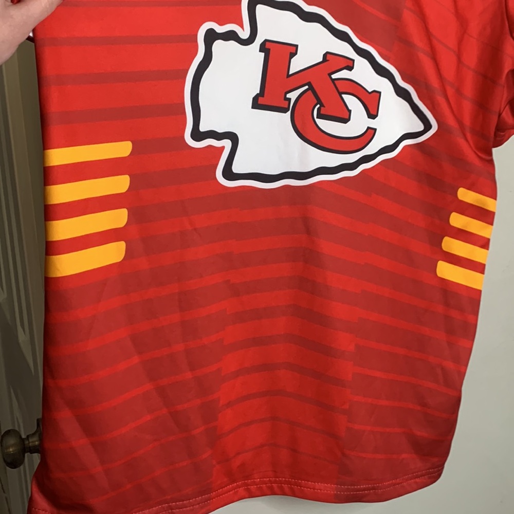 KC Chiefs Reversible Flag Football Adult Sz Small
Jersey Red/White Kansas City - Picture 9 of 16